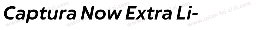 Captura Now Extra Li字体转换
